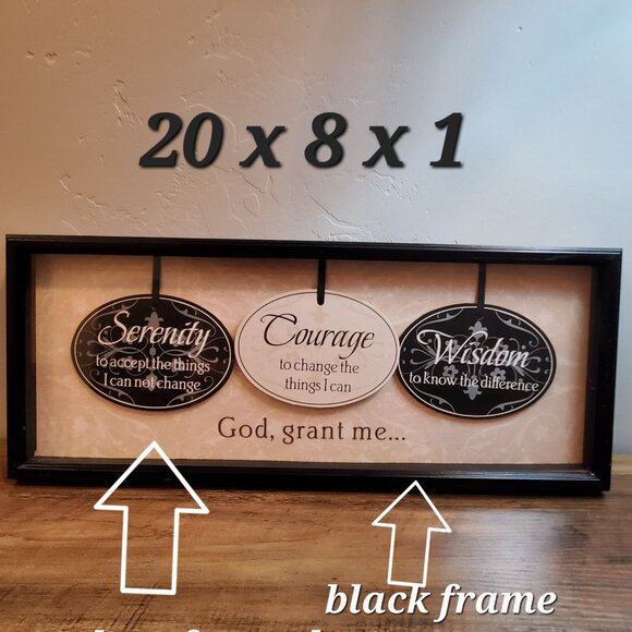 Serenity Prayer Framed Sign - Picture 3 of 7